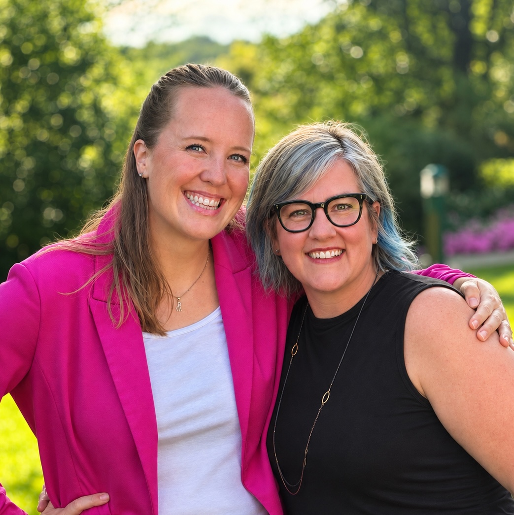 Jennifer Gamez and Katie Bruner at Boerner Botanical Gardens