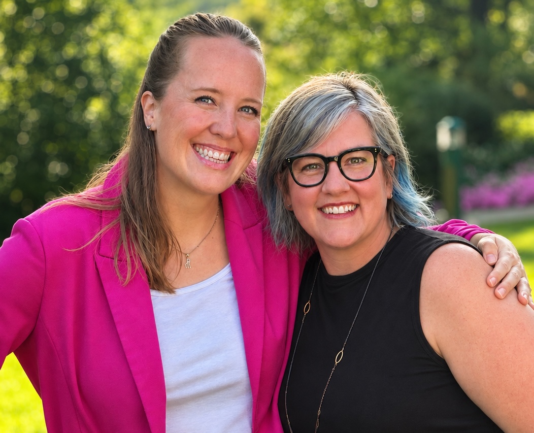 Jennifer Gamez and Katie Bruner at Boerner Botanical Gardens